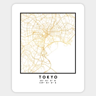 TOKYO JAPAN CITY STREET MAP ART Sticker